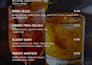 design menu for bars with elegant style